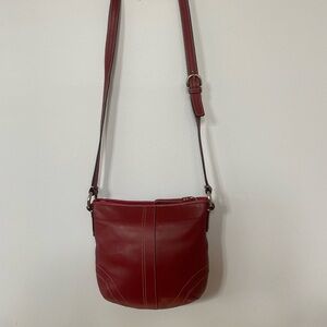 COACH Red SoHo Crossbody Bag Leather Vintage Y2K 2000s